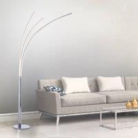 JUST LIGHT. GmbH LED floor lamp Maja, 3-bulb chrome