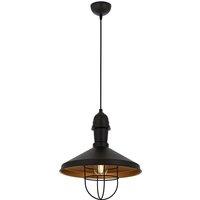 Avonni AV-4106-M25-BSY hanging light with cage shade