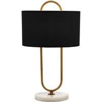 Avonni Table lamp ML-9112-1E Marble base and fabric shade
