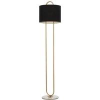 Avonni Floor lamp LM-9112-1E, marble base, textile shade