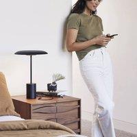 Beacon Lighting Beacon LED table lamp Smith, black, metal, USB port