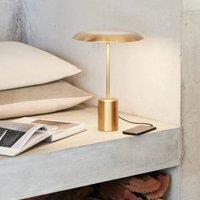 Beacon Lighting Beacon LED table lamp Smith bronze-coloured metal USB port