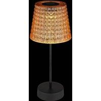 Globo 36634-2A solar table lamp, set of 2 black/amber