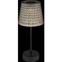 Globo 36634-2S solar table lamp set of 2 black/smoke