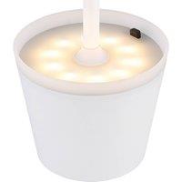 Globo 36637 solar table lamp, IP44, white