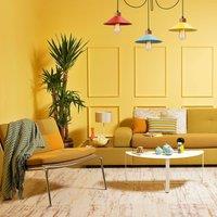 Opviq Hanging light Manavgat N-553 3-bulb yellow/blue/red