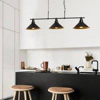 Opviq Hanging light Sivani MR-835 3-bulb linear black/gold