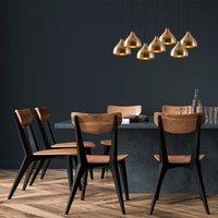 Opviq Pendant light Tattoo 6222 7-bulb gold