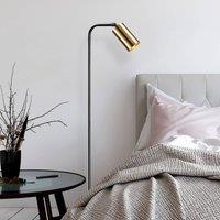 Opviq Emek 4081 floor lamp, black, antique gold lampshade