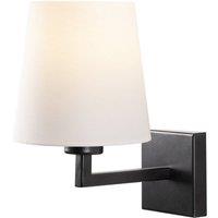 Opviq Profile 4659 wall lamp, black, white fabric shade
