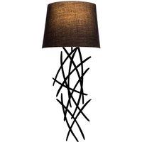 Opviq Asaf 6984 wall light with black fabric shade