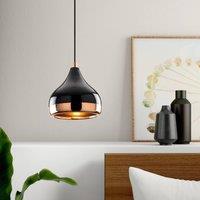 Opviq Pendant light Yildo 6866 1-bulb 17cm black/copper