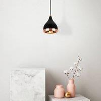 Opviq Pendant light Yildo 7000 1-bulb 15cm black/copper