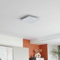 Lindby LED panel Enhife, white, 40 x 40 cm, metal, 4,000 K