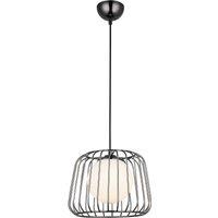 Lucea Ladore pendant light 27 cm, black chrome