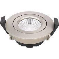 Sigor LED recessed ceiling spot Diled, 8.5 cm, 6 W, 3,000 K, steel