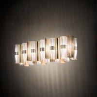 Slamp LED hanging light La Lollo, gold-coloured, 100 cm