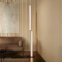 Slamp LED floor lamp Modula twisted, pleated, black