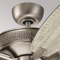 KICHLER Monarch2 52 ceiling fan, antique pewter brushed