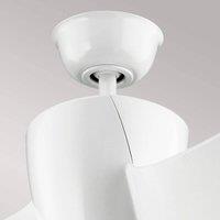 KICHLER LED ceiling fan Phree 56, three-blade, white