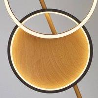 Searchlight Curio LED floor lamp, wood look