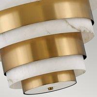 Quintiesse Echelon pendant light, brass, 69.2 cm