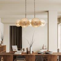 Searchlight Wagon Wheel pendant light, 10-bulb