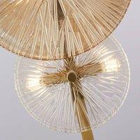 Searchlight Wagon Wheel floor lamp, 6-bulb