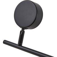 Lindby spotlight Jyla, black, lens, 4,200 K, 6-bulb, GX53