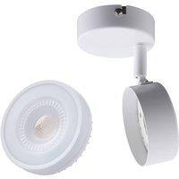 Lindby spotlight Jyla, white, 2,700 K, 8 cm, GX53