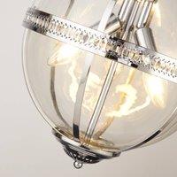Searchlight Coronet pendant light, chrome