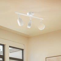 Lindby spotlight Jyla, white, 2,700 K, 3-bulb, GX53
