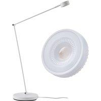 Lindby floor lamp Jyla, white, 4000K, GX53, iron