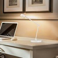 Lindby table lamp Jyla, white, 2700K, GX53, iron