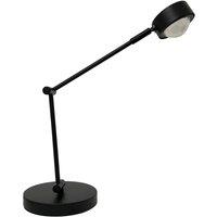Lindby table lamp Jyla, black, lens, 3000K, GX53, iron