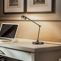 Lindby table lamp Jyla, black, 2700K, GX53, iron