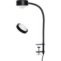 Lindby Jyla clip-on light, black, lens, 3000K, GX53
