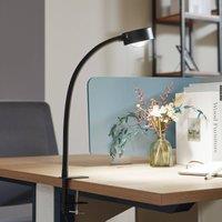 Lindby Jyla clip-on light, black, lens, 4200K, GX53