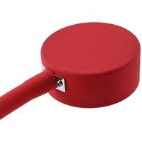 Lindby wall lamp Jyla red/black lens 4,200 K GX53 flexible arm