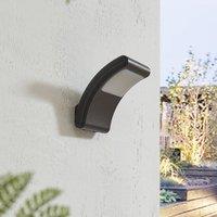 Lindby LED outdoor wall light Radane, dark grey, angular, IP54