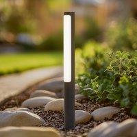 Lucande LED path light Tuberia, anthracite, metal, 80 cm