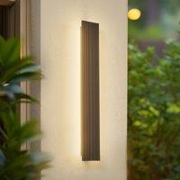 Lucande LED outdoor wall light Melira, length 60cm, anthracite