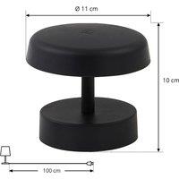 Lindby LED rechargeable table lamp Nalani, 10 cm high, IP44, dimmable