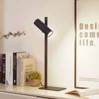 Lucande Lysias table lamp, black, metal, height 55cm