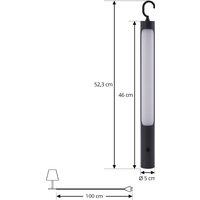 Lindby LED battery-powered lamp Kompis, anthracite, dimmable, IP54
