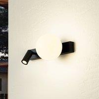 Lindby LED outdoor wall light Larcie, 2-bulb, sensor