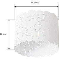 Lindby Aralena ceiling light, white, metal, 26 cm