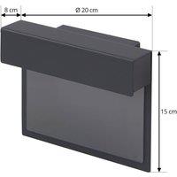 Lindby LED house number light Antal, anthracite, aluminium