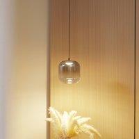 Lucande LED pendant light Avelina, 14cm , 1-bulb. black