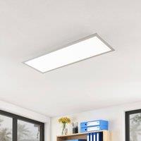Arcchio LED panel Lyndra, 80 cm, silver, aluminium, dimmable, CCT
